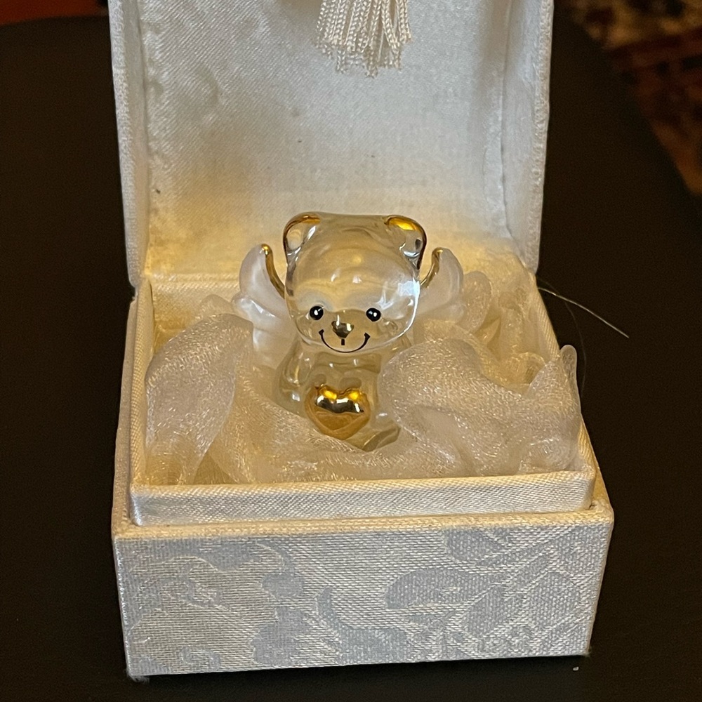 Angelic Glass Teddy Bear